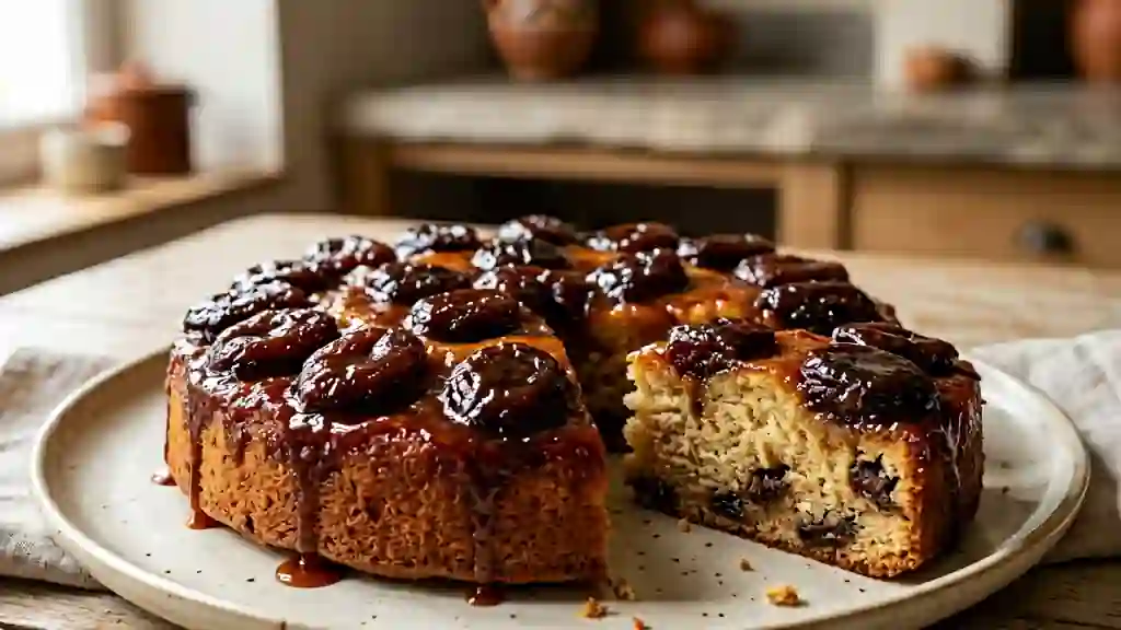 Moelleux caramélisé aux pruneaux - Photo de présentation