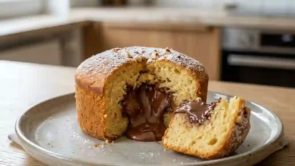 Gâteau Moelleux au Cœur Nutella Fondant - Photo de présentation
