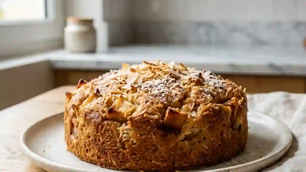 Gâteau Fondant Pomme et Lait de Coco - Photo de présentation