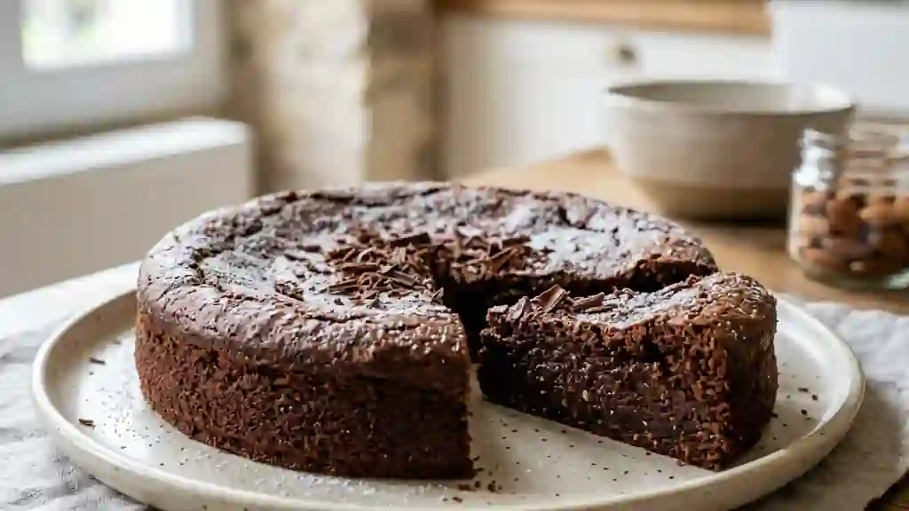 Fondant intense au chocolat et amandes - Photo de présentation