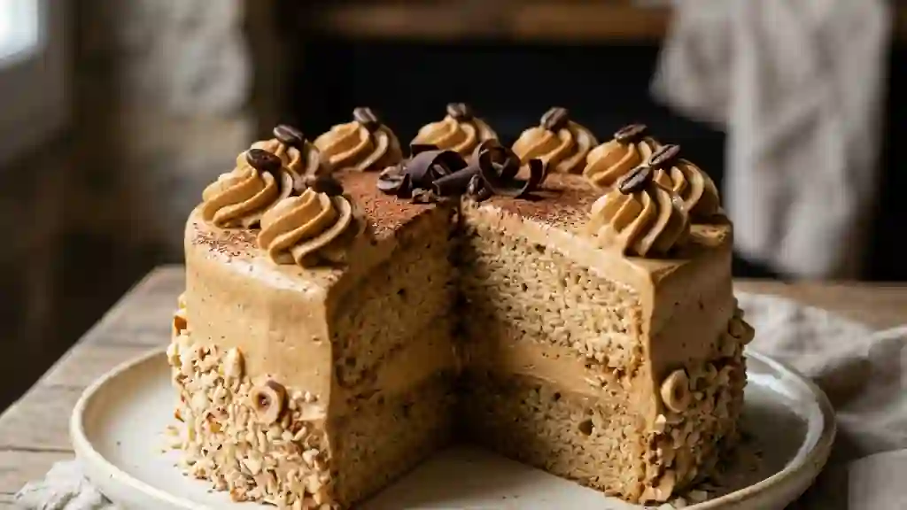 Moka fondant et sa crème café soyeuse - Photo de présentation