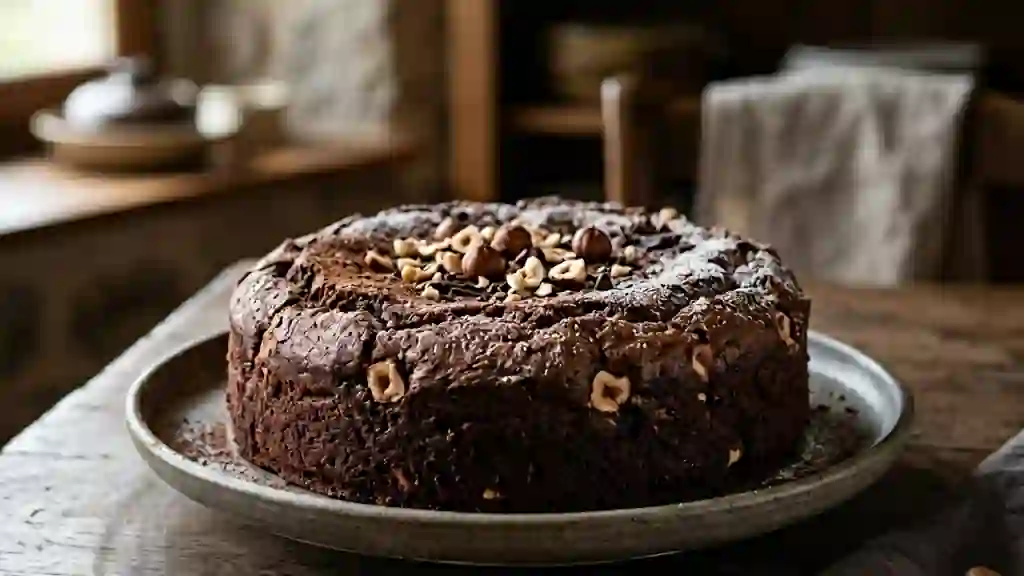 Moelleux montagnard au chocolat et noisettes - Photo de présentation