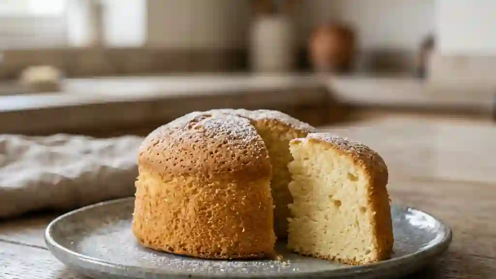Gâteau mousseline aérien à la vanille - Photo de présentation