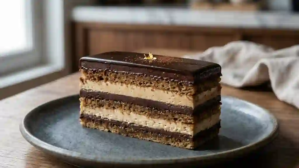 Opéra fondant : l'équilibre café et chocolat - Photo de présentation