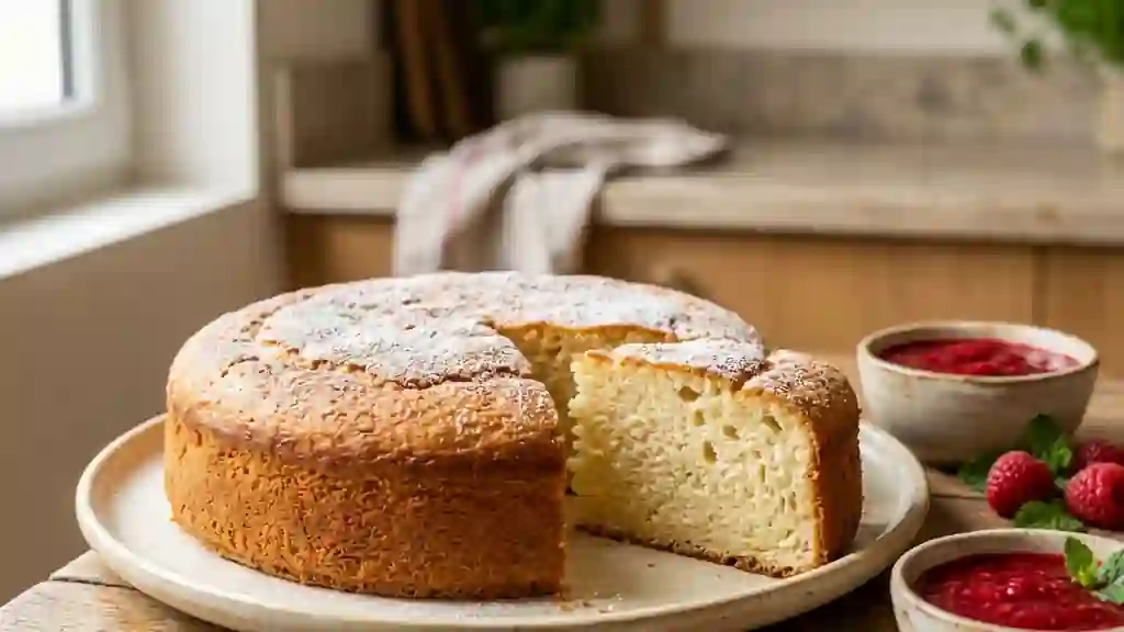 Gâteau au fromage blanc aérien et vanillé - Photo de présentation