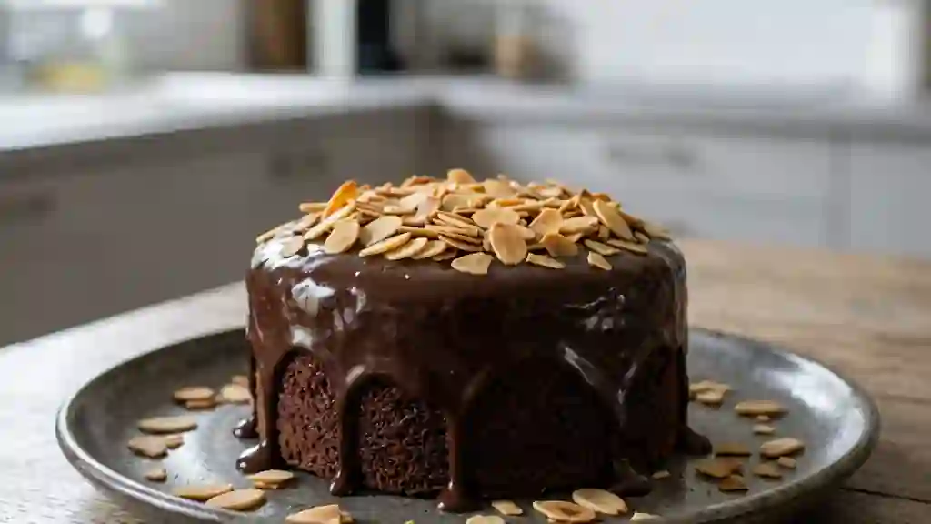 Moelleux chocolat-amande et ganache fondante - Photo de présentation