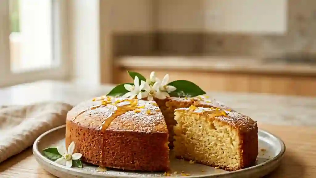Gâteau yafa aérien à la fleur d'oranger - Photo de présentation