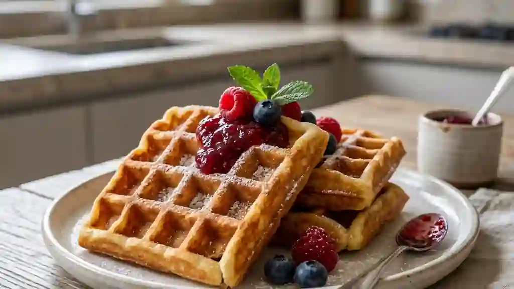 Gaufres de Gnafron croustillantes à la vanille - Photo de présentation