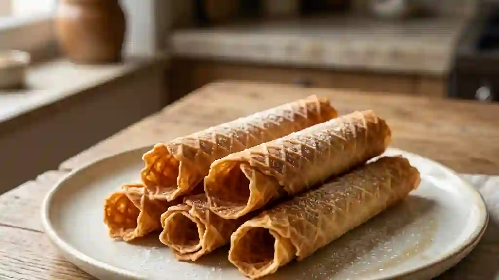 Gaufrettes Croustillantes à la Vanille - Photo de présentation