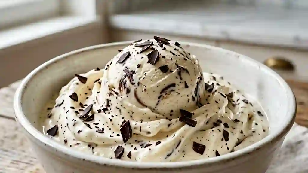Gelato Stracciatella Onctueuse au Chocolat Noir - Photo de présentation