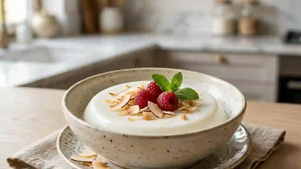 Gelée de coco fondante et onctueuse - Photo de présentation