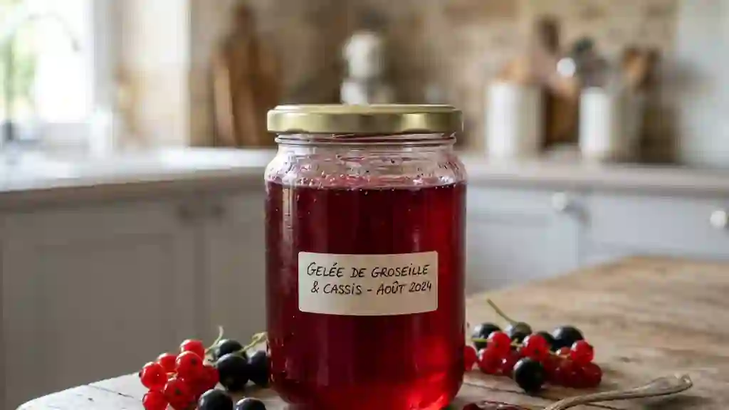 Gelée rubis groseille et cassis acidulée - Photo de présentation