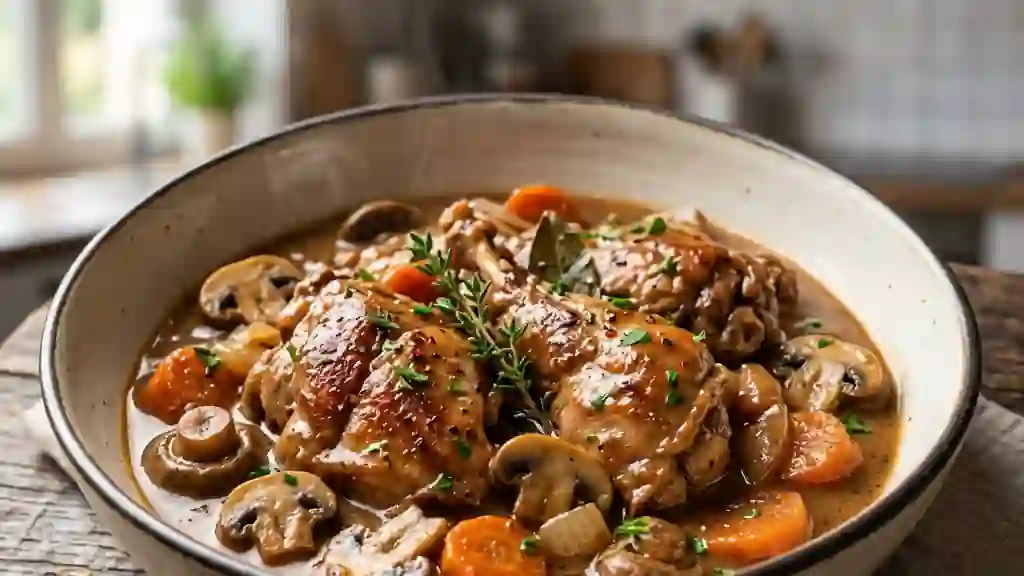 Gibelotte de lapin onctueuse aux champignons - Photo de présentation