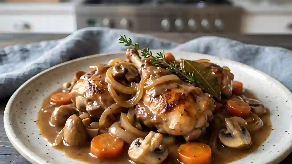 Gibelotte de lapin fondante aux champignons - Photo de présentation