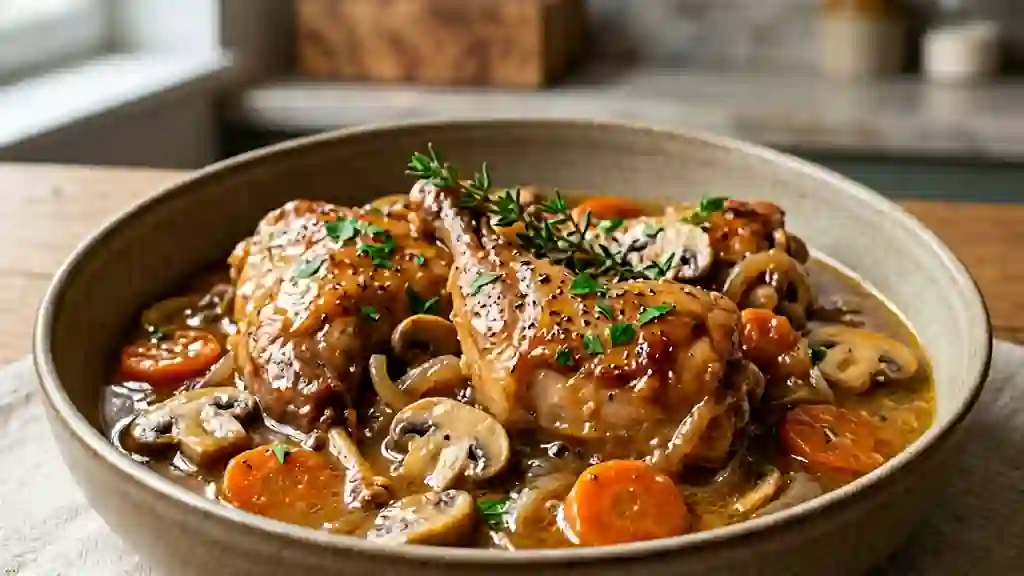 Gibelotte de lapin fondante au vin blanc - Photo de présentation