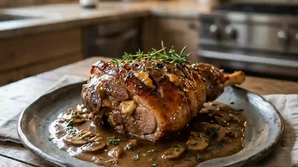 Gigot d'Agneau Farci au Foie Gras - Photo de présentation
