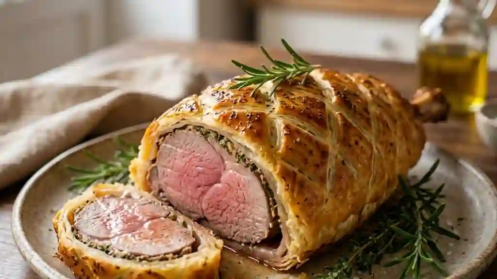 Gigot d'agneau en croûte feuilletée - Photo de présentation