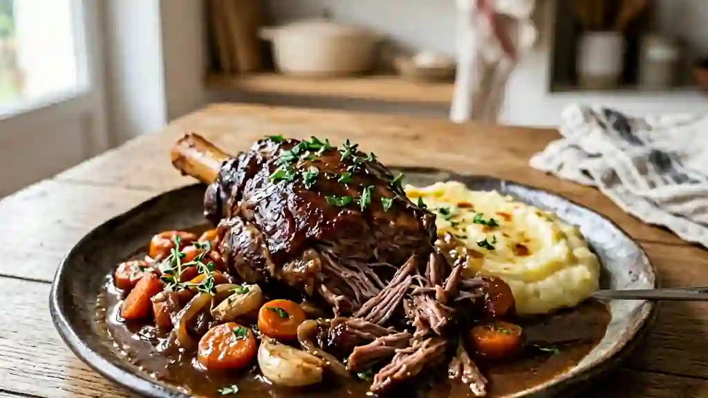 Gigot d'agneau confit de sept heures - Photo de présentation