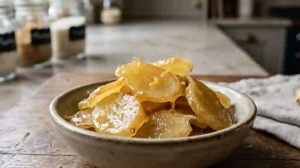Gingembre confit tendre et acidulé - Photo de présentation