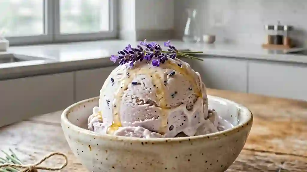 Glace artisanale à la lavande et au miel - Photo de présentation