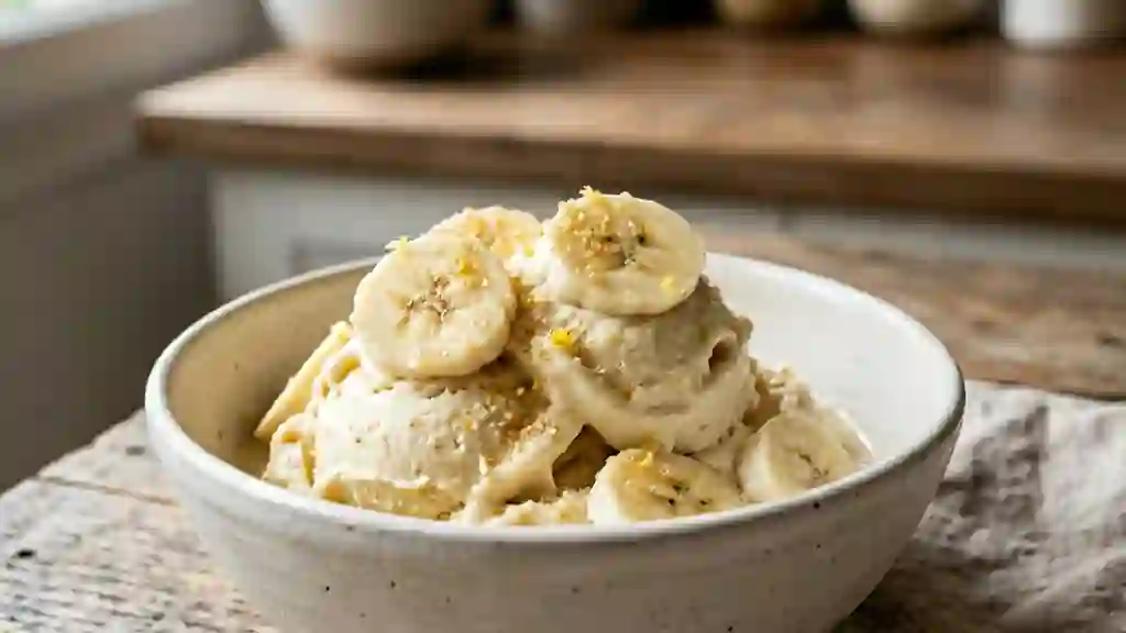 Glace Banane Onctueuse et Veloutée - Photo de présentation