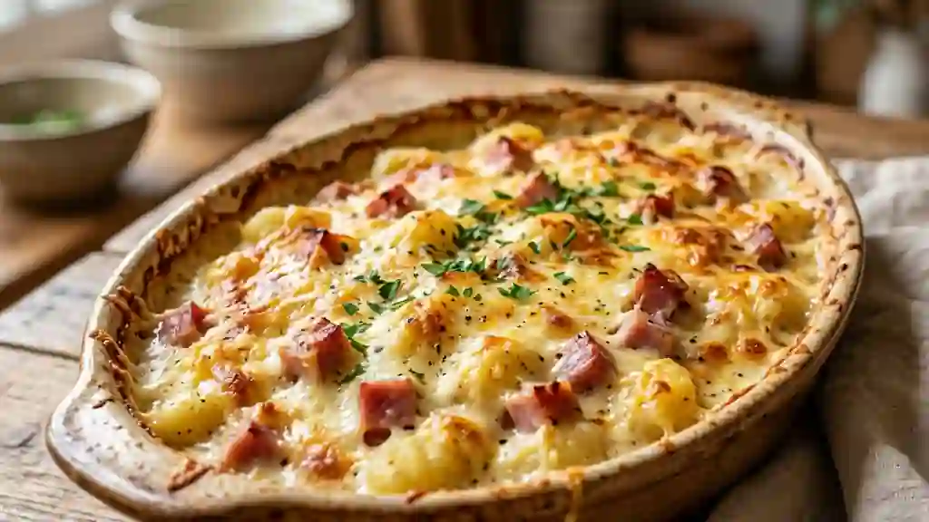 Gnocchi au jambon gratinés ultra-crémeux - Photo de présentation