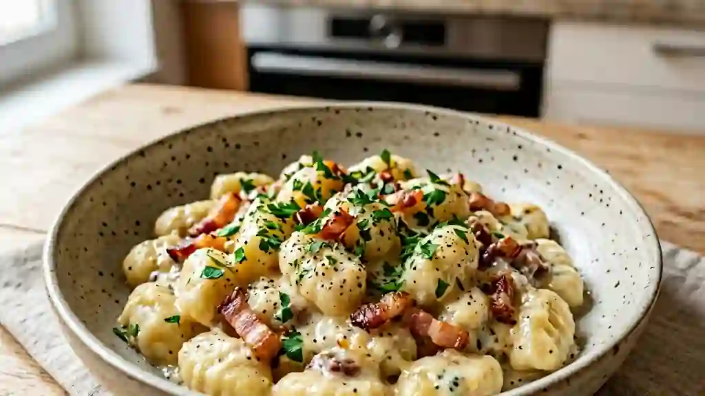 Gnocchis au Speck et Gorgonzola Fondant - Photo de présentation