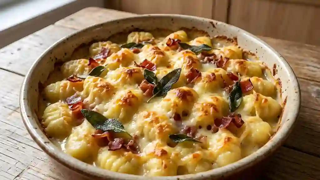 Gnocchis gratinés, beurre de sauge et Parme - Photo de présentation
