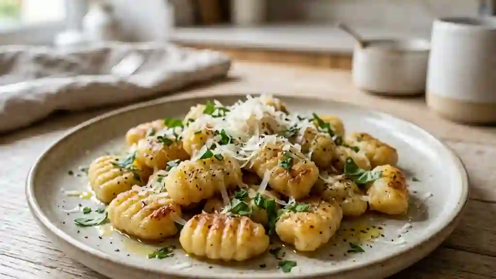 Gnocchis au parmesan : moelleux et dorés au beurre - Photo de présentation