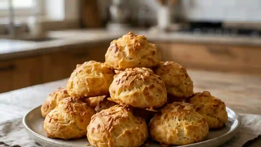 Gougères aériennes au gruyère et muscade - Photo de présentation
