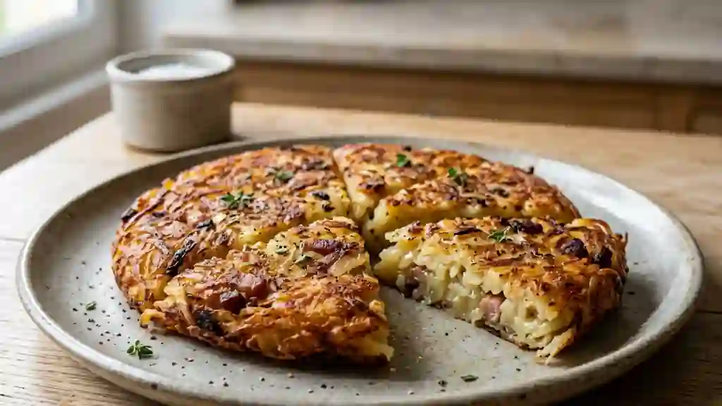 Grapiau de pommes de terre et lardons croustillants - Photo de présentation