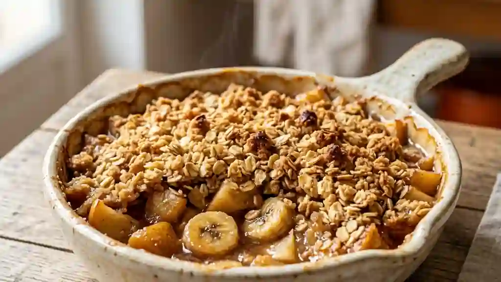 Croustillant de Fruits Chauds à la Cannelle - Photo de présentation