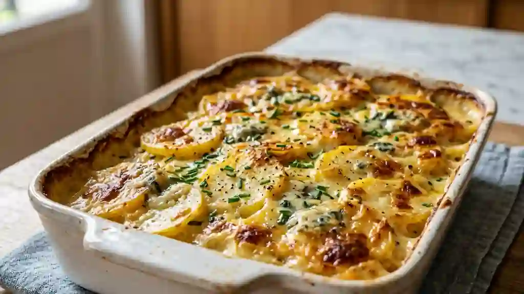 Gratin dauphinois fondant au roquefort - Photo de présentation