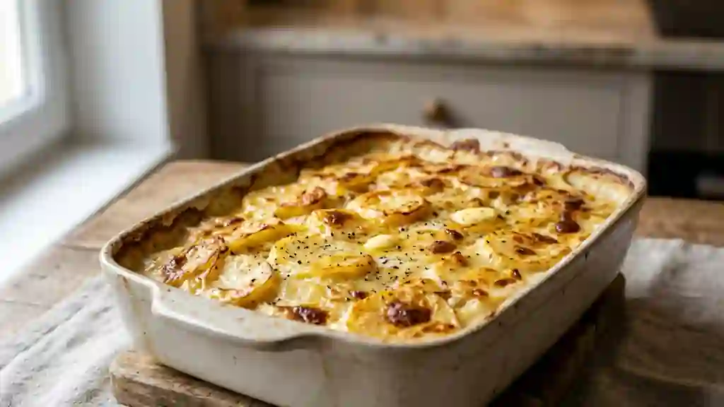 Gratin dauphinois fondant et crème onctueuse - Photo de présentation