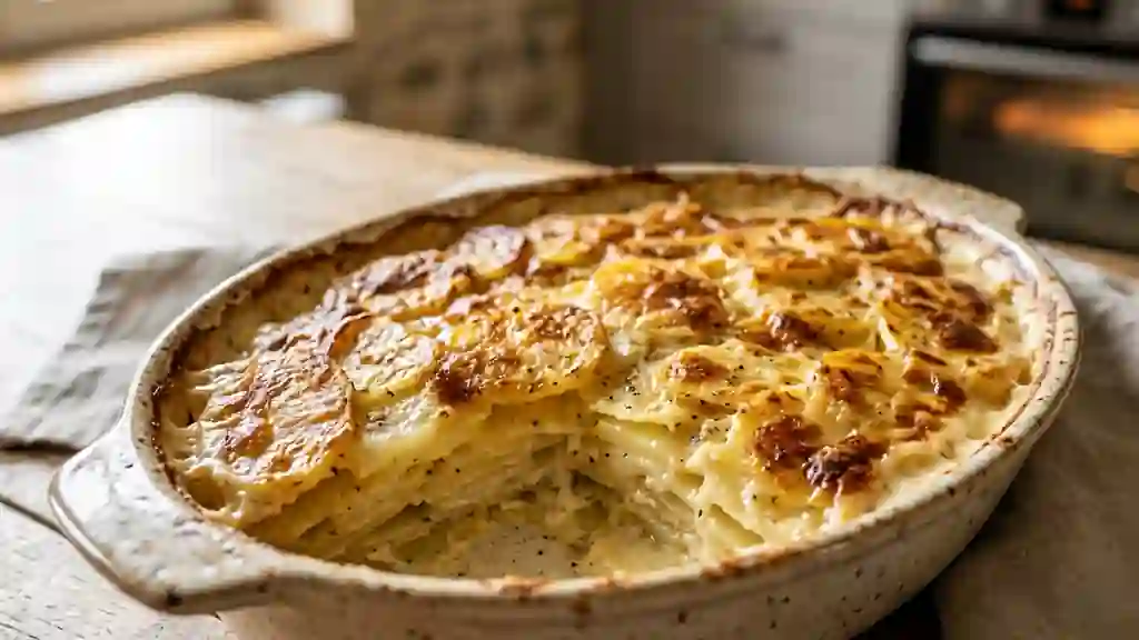 Gratin dauphinois fondant et crémeux - Photo de présentation