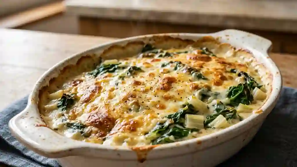 Blettes gratinées à la béchamel onctueuse - Photo de présentation