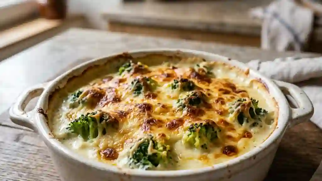 Brocolis gratinés à la béchamel onctueuse - Photo de présentation