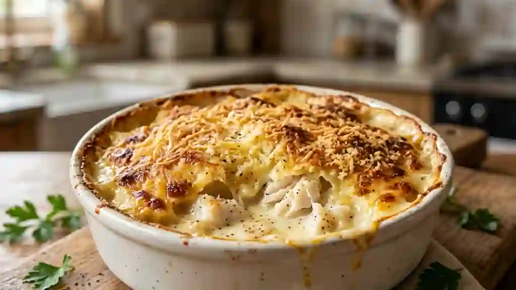 Cabillaud gratiné à la béchamel onctueuse - Photo de présentation