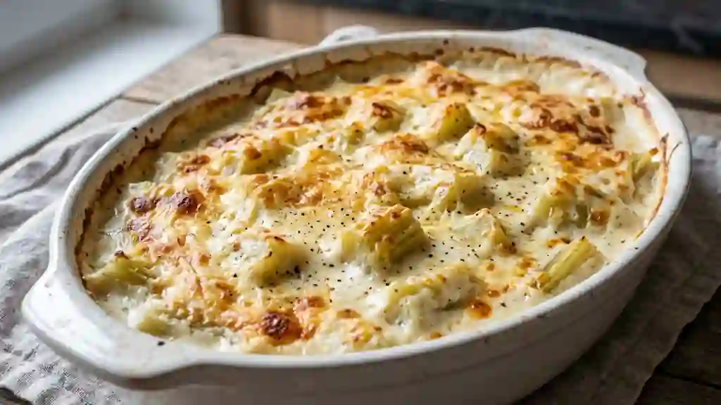 Gratin de cardons fondants et muscade - Photo de présentation