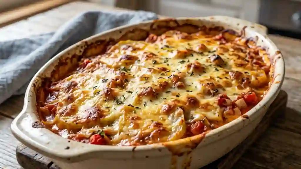 Gratin de céleri fondant à la tomate - Photo de présentation