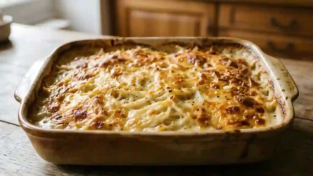 Gratin de céleri et croûte dorée - Photo de présentation