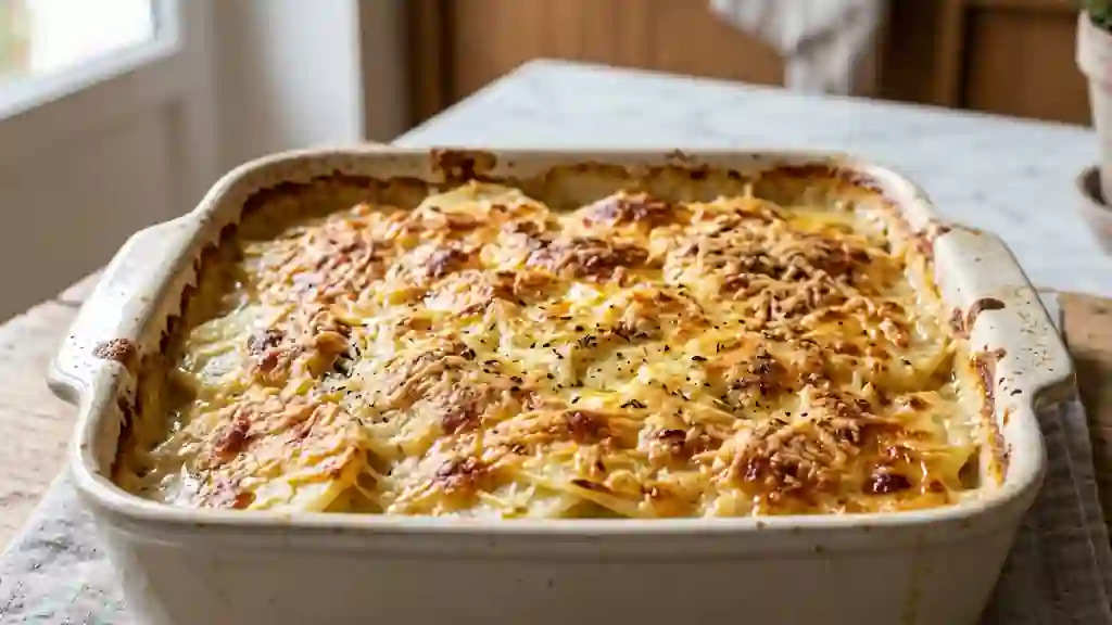 Gratin de chouchou onctueux et doré - Photo de présentation