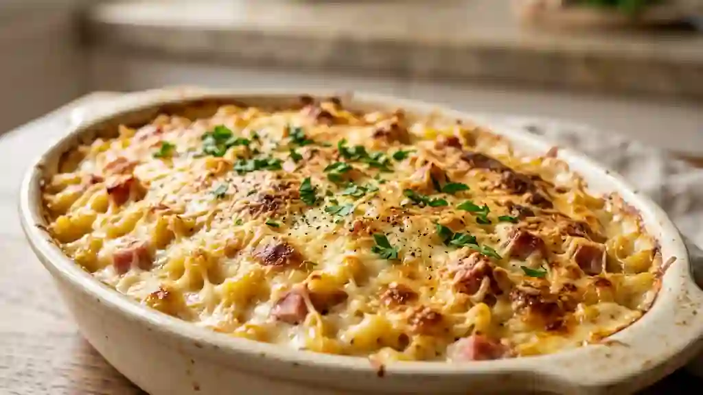 Coquillettes au jambon ultra-crémeuses - Photo de présentation