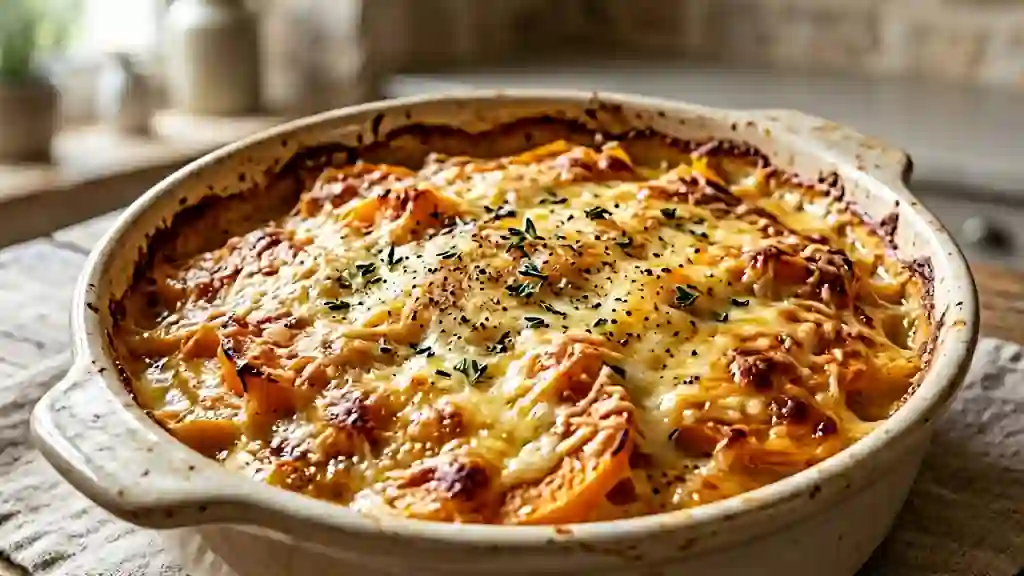 Gratin de butternut fondant et gratiné - Photo de présentation