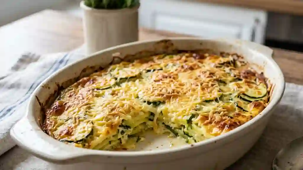 Gratin de courgettes fondant express - Photo de présentation