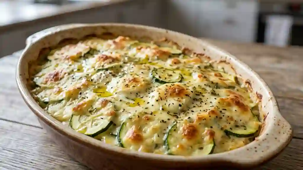 Gratin de courgettes au chèvre fondant - Photo de présentation