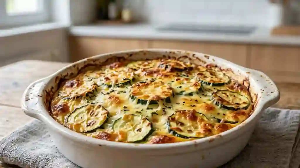 Gratin de courgettes fondant et léger - Photo de présentation