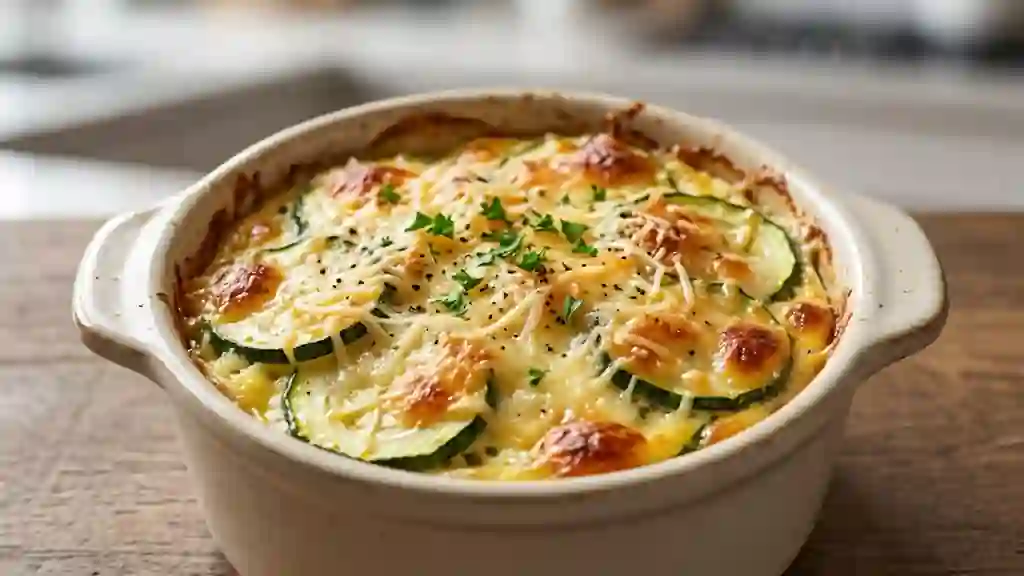 Gratin de courgettes fondant et muscadé - Photo de présentation