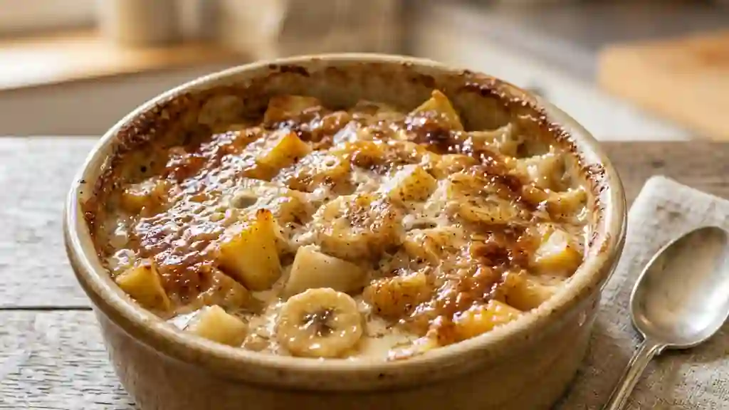 Gratin de fruits fondants à la cannelle - Photo de présentation