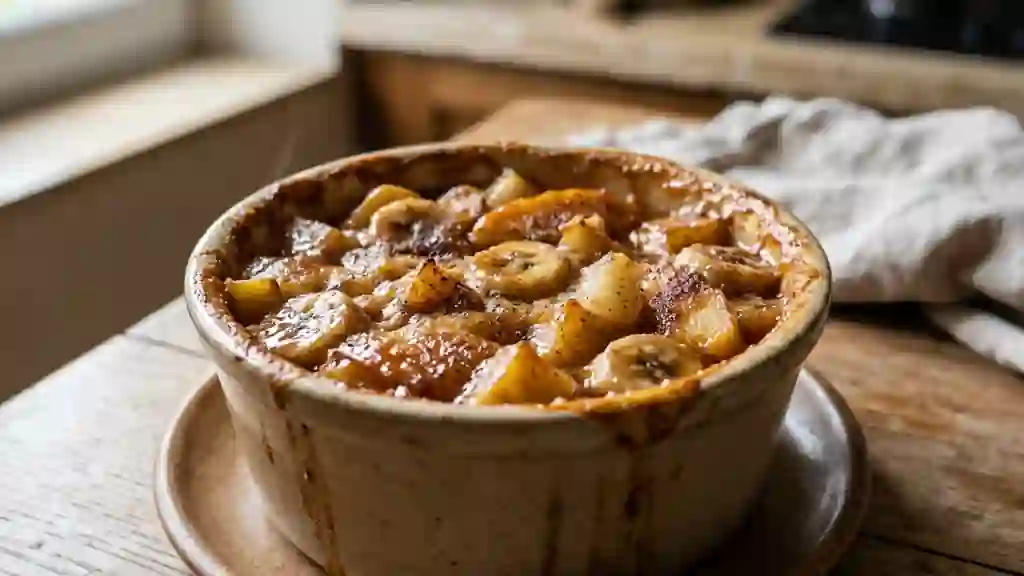 Gratin de fruits d'automne caramélisés - Photo de présentation